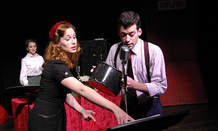 Photo of the production of It's a Wonderful Life: Live from WVL Radio Theater