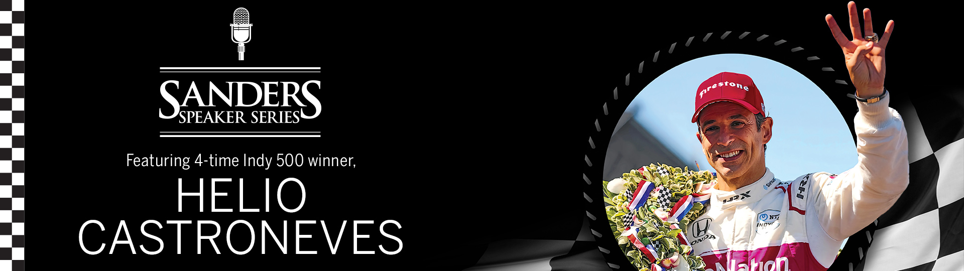 SANDERS SPEAKER SERIES: HELIO CASTRONEVES banner image
