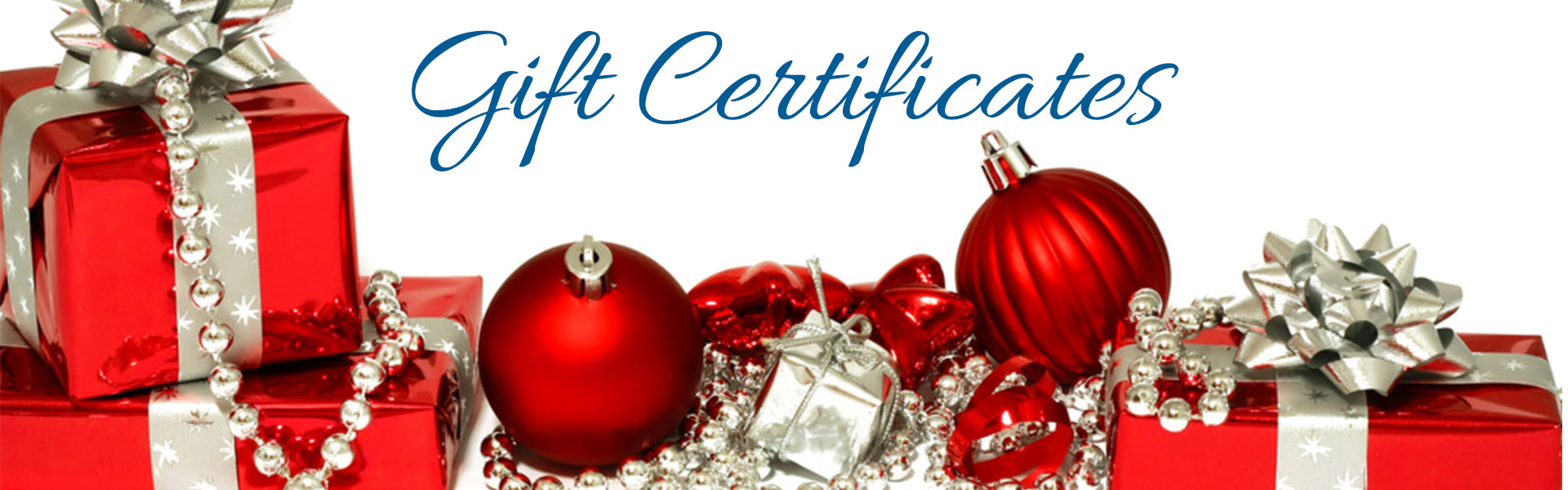 Gift certificate page banner image